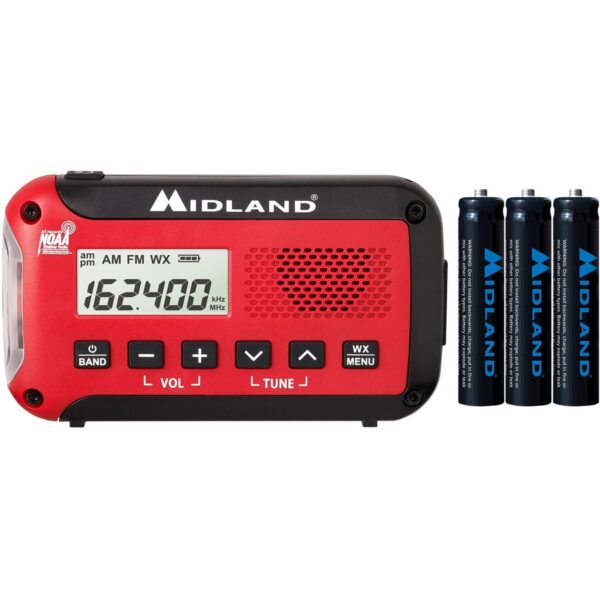 Midland E+READY Compact Emergency Alert AM/FM Weather Radio