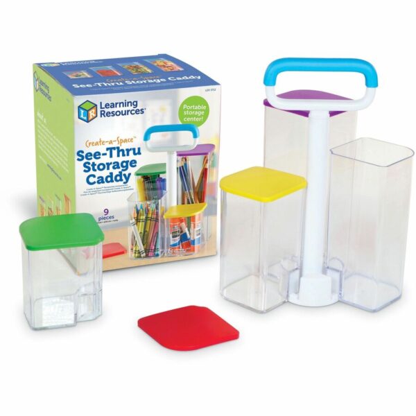 Learning Resources Create-a-Space SeeThru Storage Caddy