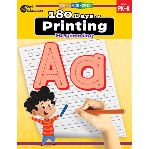 Shell Education 180 Days of Printing: Beginning Printed Book