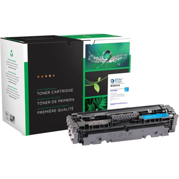 Elite Image Remanufactured High Yield Laser Toner Cartridge - Alternative for HP 414X - Cyan - 1 Each