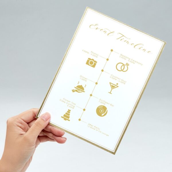 Avery® Invitation Cards with Metallic Gold Borders - Image 4