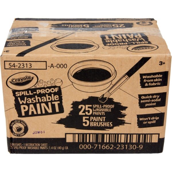 Crayola Spill Proof Washable Paint Set - Image 2