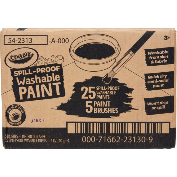 Crayola Spill Proof Washable Paint Set - Image 5