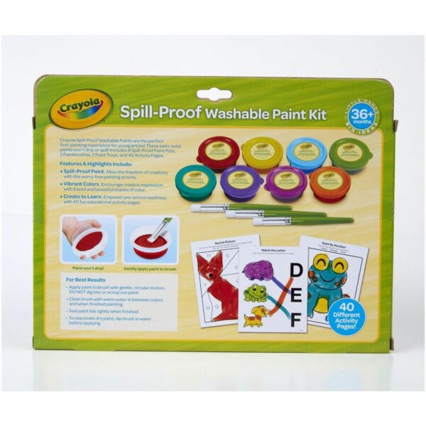 Crayola Spill Proof Washable Paint Set - Image 4