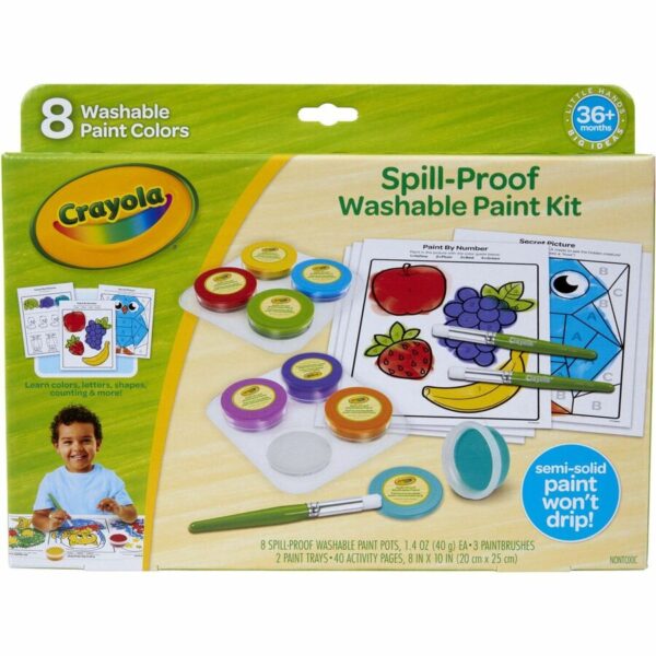 Crayola Spill Proof Washable Paint Set - Image 5