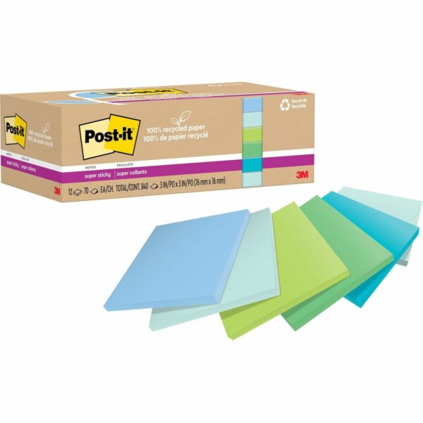 Post-it® Recycled Super Sticky Notes