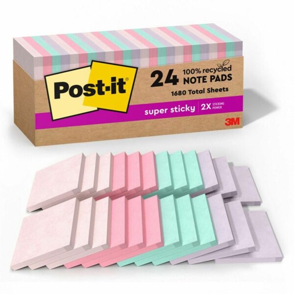 Post-it® Recycled Super Sticky Notes