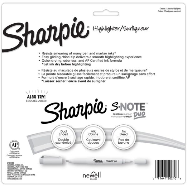 Sharpie SmearGuard Tank Style Highlighters - Image 2