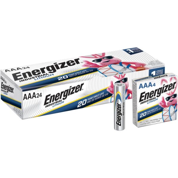 Energizer Industrial AAA Lithium Battery 4-Pack