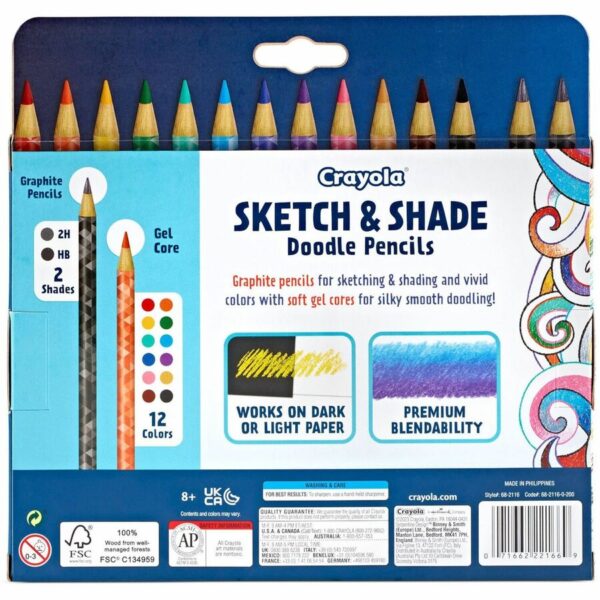 Crayola Sketch & Shade Doodle Pencils - Image 4