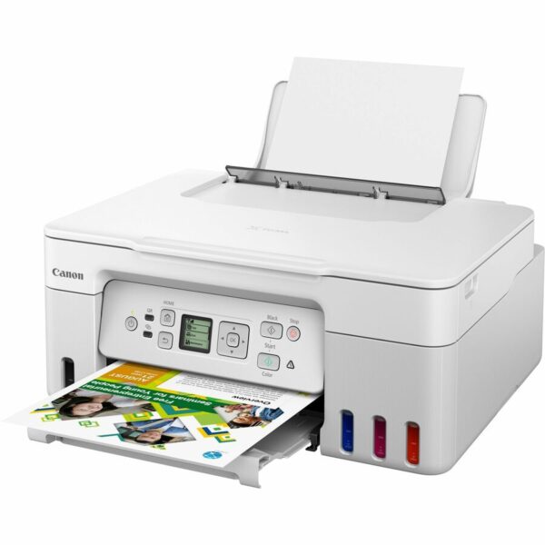 Canon PIXMA G3270 Wireless MegaTank Inkjet Multifunction Printer - Color - White