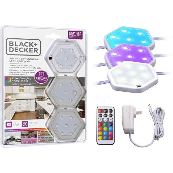 Bostitch Color-Changing LED Puck Light Kit