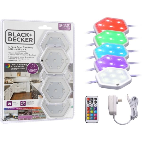 Bostitch Color-Changing LED Puck Light Kit