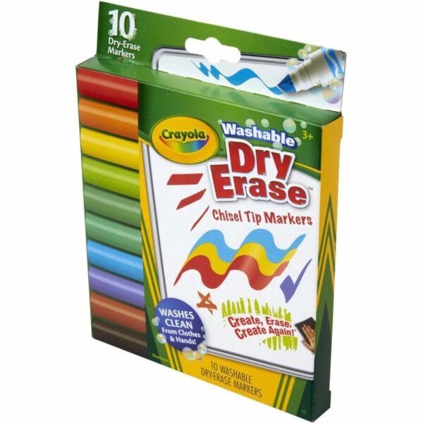 Crayola Washable Dura-Wedge Tip Dry-Erase Markers - Image 2