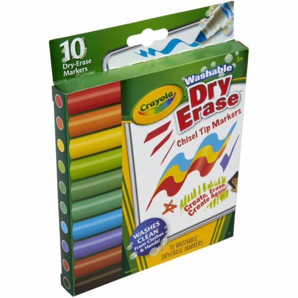 Crayola Washable Dura-Wedge Tip Dry-Erase Markers - Image 3