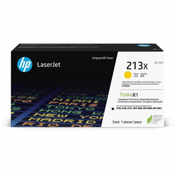 HP 213X Original Laser Toner Cartridge - Yellow - 1 Each