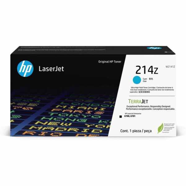 HP 214Z Original Laser Toner Cartridge - Cyan - 1 Each