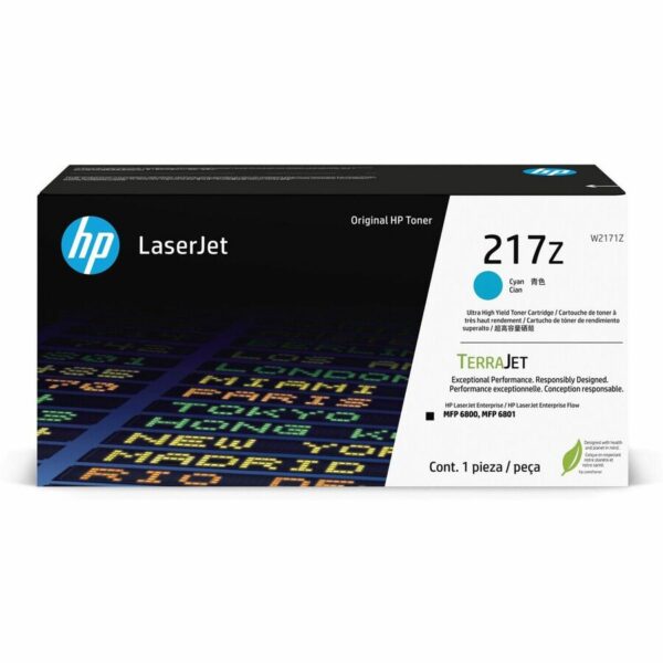 HP 217Z Original Laser Toner Cartridge - Cyan - 1 Each