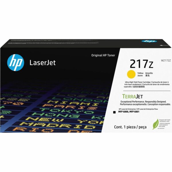 HP 217Z Original Laser Toner Cartridge - Yellow - 1 Each