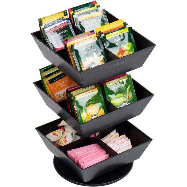 Mind Reader Anchor 12-Compartment Tea Carousel - Image 2