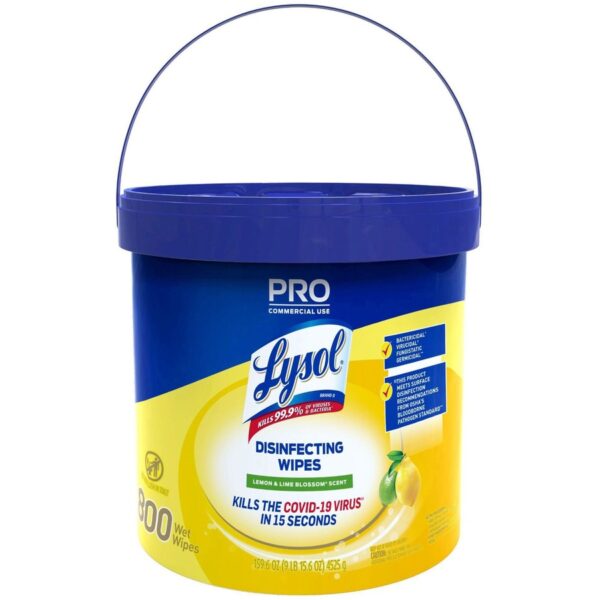 Lysol Disinfecting Wipe Bucket w/Wipes - Image 4