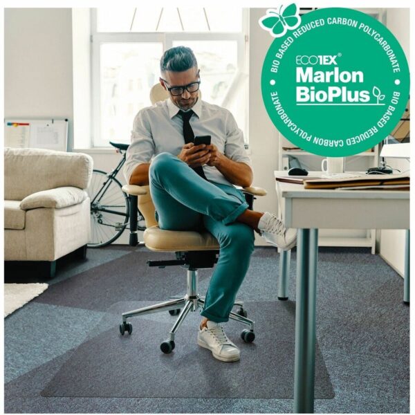 Ecotex Marlon BioPlus® Eco Friendly Carbon Neutral Chair Mat for Low / Medium Pile Carpets - Image 2