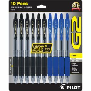 A set of 1 0 pens in packages.