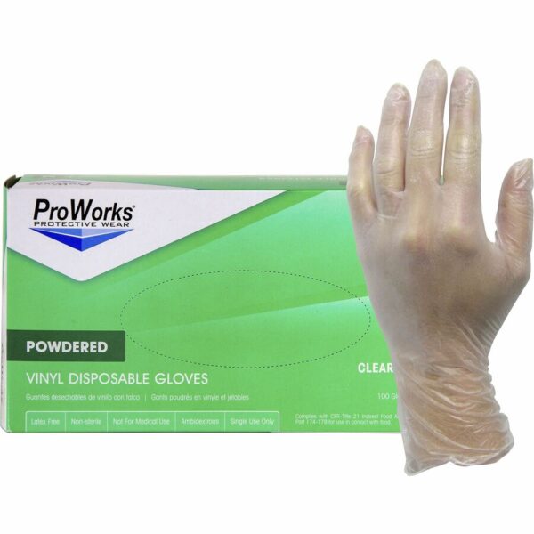 ProWorks Vinyl Powdered Industrial Gloves