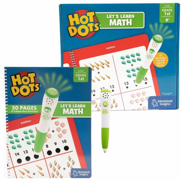 Educational Insights Let's Learn Math - 1st Grade Interactive Printed Book