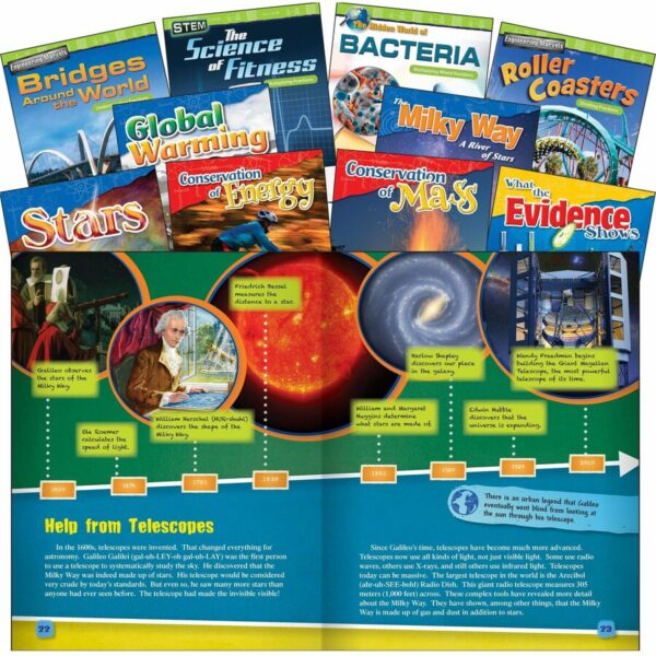 Shell Education Exploring STEM Grade 5 10-Book Set Printed Book