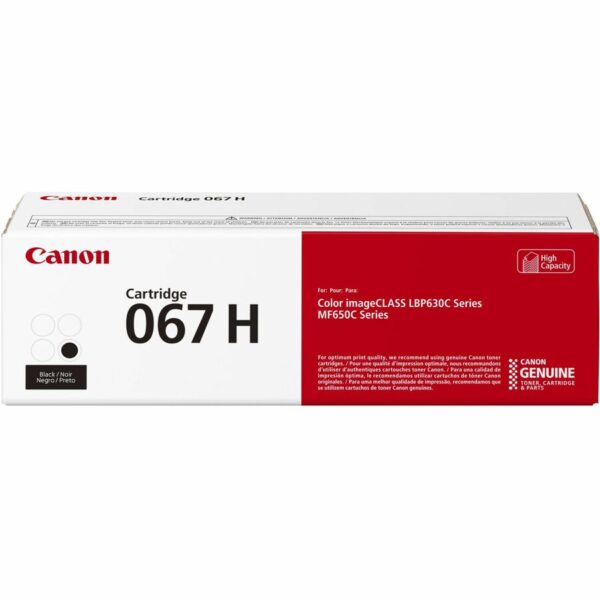 Canon 067 Original High Yield Laser Toner Cartridge - Black - 1 Each