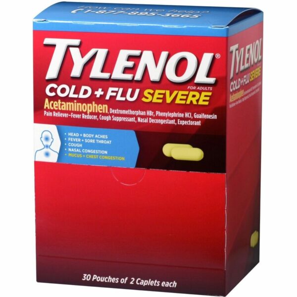 Tylenol Cold & Flu Severe Single-Dose Packets - Image 2