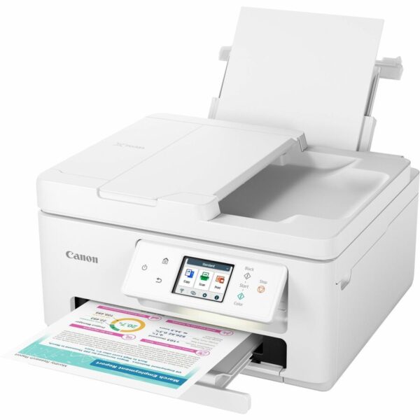 Canon PIXMA TR7820 Wireless Inkjet Multifunction Printer - Color - White - Image 3