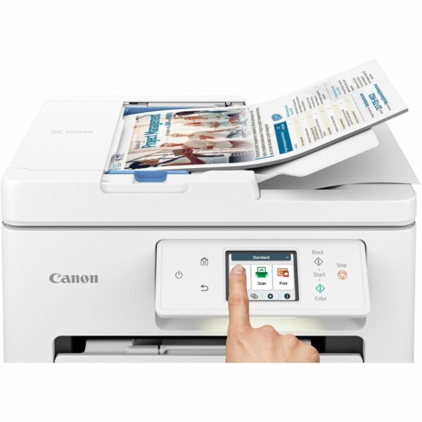 Canon PIXMA TR7820 Wireless Inkjet Multifunction Printer - Color - White - Image 5