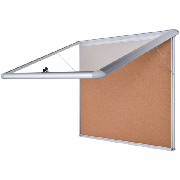 MasterVision Water-Resistant Enclosed Corkboard - Image 2