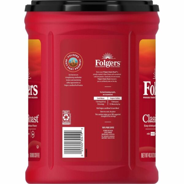 Folgers® Ground Canister Classic Roast Coffee - Image 4