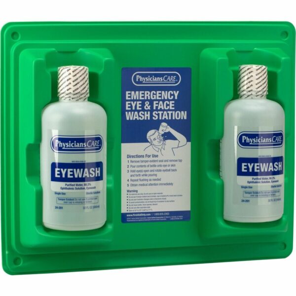 First Aid Only Twin-Bottle Eyewash Station - Image 3