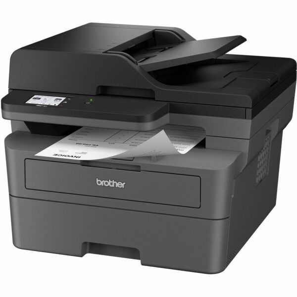 Brother MFC-L2820DW Wireless Laser Multifunction Printer - Monochrome - Gray - Image 2