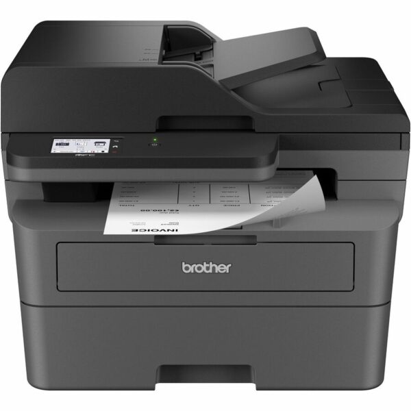 Brother MFC-L2820DW Wireless Laser Multifunction Printer - Monochrome - Gray - Image 4