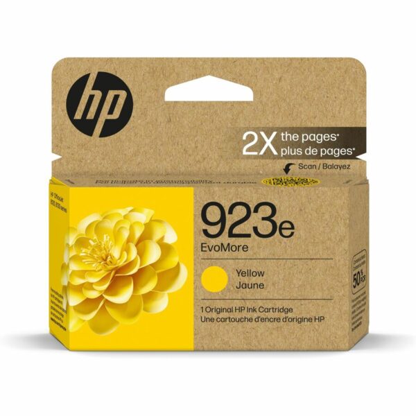 HP EvoMore 923e Original High Yield Inkjet Ink Cartridge - Yellow - 1 Each