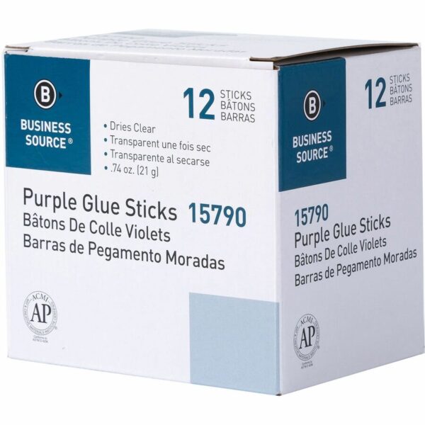 Business Source Bulk Purple Glue Sticks - Image 2