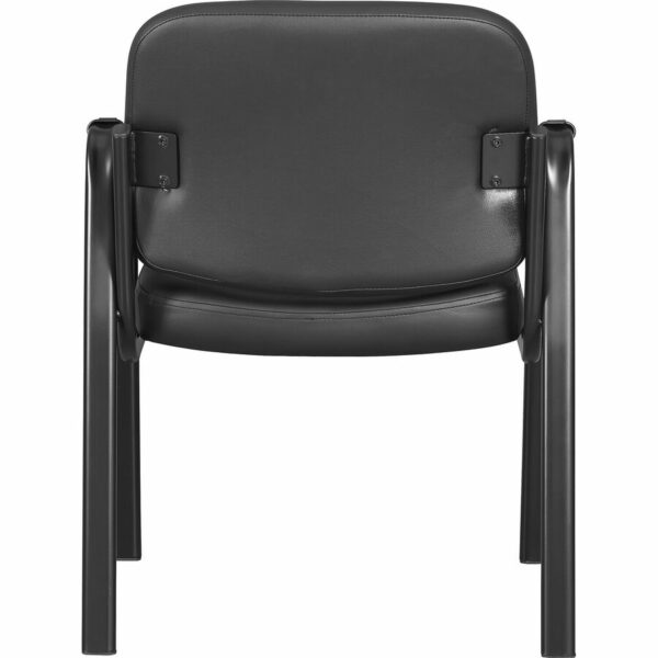 Lorell Deluxe Leather 4-Leg Guest Chair - Image 4