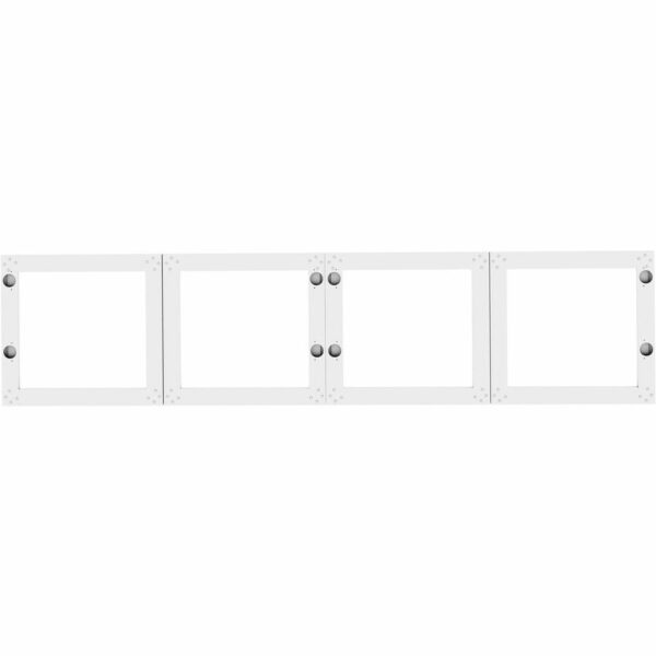 Lorell Desk-Mount Hutch Frosted Glass Door - Image 3