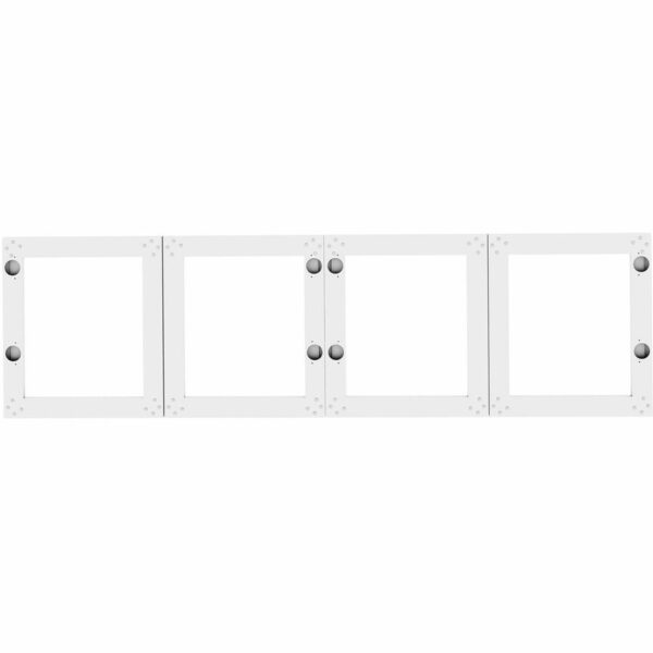 Lorell Desk-Mount Hutch Frosted Glass Door - Image 3