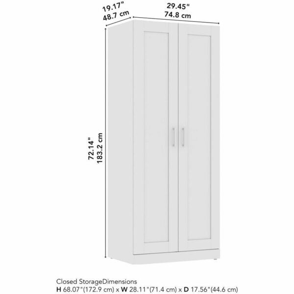 Bush Business Furniture Hampton Heights 30W Tall Storage Cabinet with Doors and Shelves - Image 4