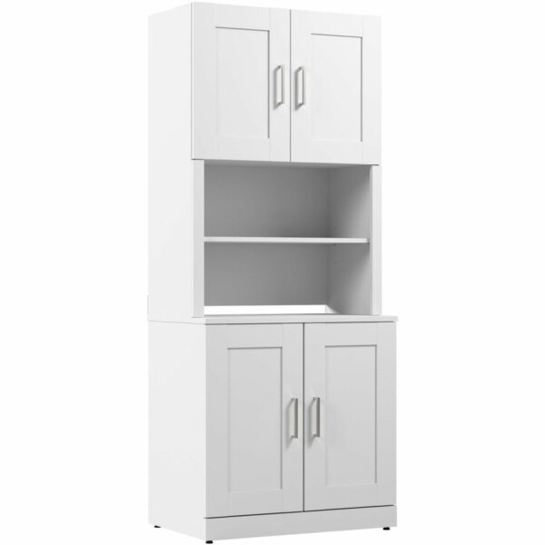 Bush Business Furniture Hampton Heights 30W Storage Cabinet with Doors and Hutch