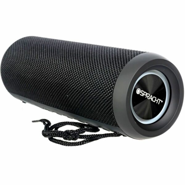 Spracht Blunote Turbo Portable Bluetooth Speaker System - 20 W RMS - Matte Black - Image 4