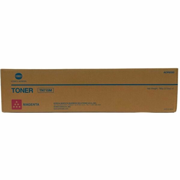 Konica Minolta TN-715M Original Laser Toner Cartridge - Magenta - 1 Each