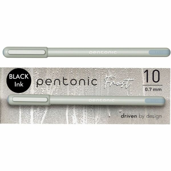 A package of pentonic pens with black ink.