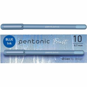 Pentonic soft blue ink rollerball pen refill 1 0 pack